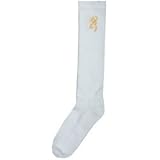 1 Pair Browning Socks - Western Boot Sock - White - XLarge