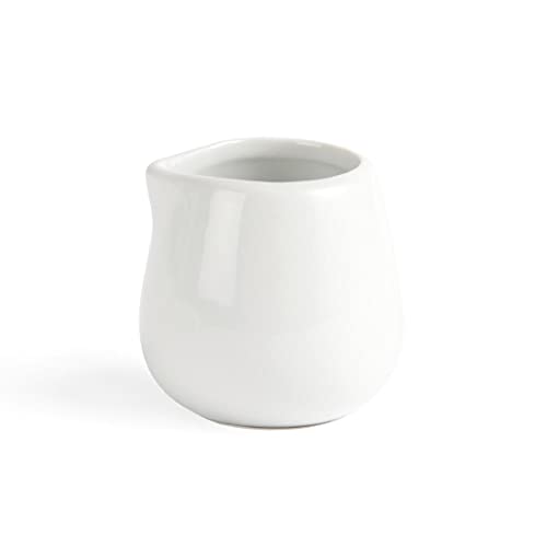 Olympia Whiteware Compact Porcelain Jugs 85ml C204, White - Pack of 12
