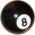 Supapro Number 8 Pool Ball - 2 inch