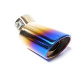 Voocye TSS マフラー カッター オーバル タイプ シングル 跳ね上げ スラッシュ チタン風 下向き対応の商品画像