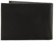 Batwing Bifold ID, Accesorio de Viaje- Billetera Plegable Hombre, Negro (Regular Black), Talla Única