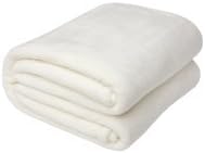 American Blanket Company, Luxurious Luster Loft Fleece Blanket, Soft and Warm Throw Blanket in Cottonball