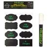 Chalkboard Labels - 88 Premium Reusable Chalkboard Stickers with 1 Free Erasable Liquid Chalk Markers for Labeling Jars, Parties, Craft Rooms and Organize Your Home & Kitchen