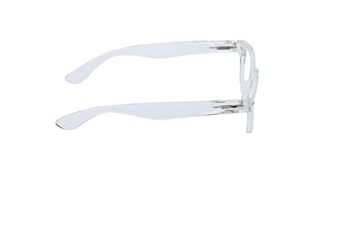 Peepers by PeeperSpecs Clark Blue Light Blocking Reading Glasses, Clear +4.00