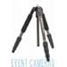 SLIK Pro 624 CF 4-Section Carbon Fiber Tripod, Black (611-615)