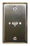 Stainless Steel Wall Plate with One HDMI Female Connector: 75-677 by Philmore