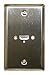 Stainless Steel Wall Plate with One HDMI Female Connector: 75-677 by Philmore