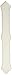 AMERIMAX HOME PRODUCTS 27229 Downspout Band,White,Pack of 1