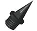 100 3/8 inch (9mm) Black Steel Track and Cross Country Spikes