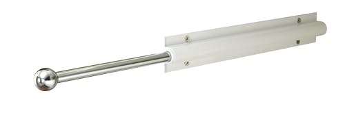 Easy Track Sliding Wardrobe Rod, White