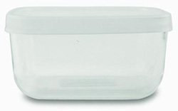 Bormioli Rocco Frigoverre Rectangular Food Container with Frosted Lid, 5-Ounce by Bormioli Rocco