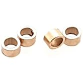 4pcs Pure 14K Yellow Gold Tube Crimp Beads, 1 X 1.8MM, by CRAFT WIRE