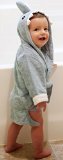 Baby Steps, The Best Blue Shark Hooded Bathrobe & Towel, 0-9 Months. Great Infant Babies Bath Robe Shower Gift or Present for Mom of Boys or Girls