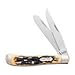 Uncle Henry 285UH Pro Trapper Traditional 2 Blade Folding Pocket Knife with High Carbon S.S. Blades, Nickel Silver Bolsters, and Convenient Size for EDC, Whittling, Camping, Hunting, and Outdoors