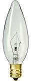 HC Lighting - European Base E14 Base 40 Watt 120V/130V Clear Torpedo Tip Decorative Chandelier/Sconce Light Bulb (10 Pack) (40 Watt)