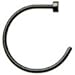 Body Candy Titanium Anodized Stainless Steel Black Nose Hoop 20 Gauge 3/8