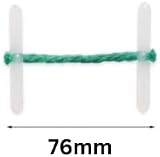 Paper Sense Treasury Tags 100 Pack Green 76mm Plastic Ends Paper Binders view 2