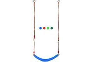 RedSwing Swing Seat for Kids Outdoor with 57-86" Rope, Kids Safety Playground Swing Seat Replacement, Belt Swing, Heavy Duty, Blue 1 Pc