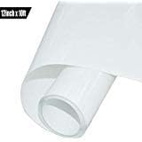 White HTV Vinyl Roll Heat Transfer Vinyl 12Inches x 10Feet