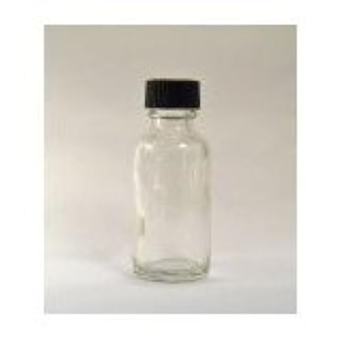 12 Pack White Coated Boston Round Glass Bottles Jar