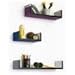 Halter Floating Shelves Wall Mounted for Home Decor Storage, Set of 3, Brown
