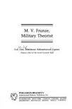 Book cover for M.V. Frunze, Military Theorist