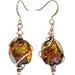 Body Candy Handcrafted Autumn Dichroic Dangle Earrings Created with Swarovski Crystals