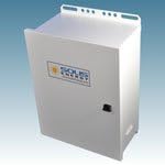 Solis Energy - UPS12200-241-C-D3 - Outdoor UPS 12VDC system voltage, 20A power supply, 70Ah AGM battery, enclosed in a white powder aluminum economy enclosure 17x16x9.5. One 12VDC Terminal, one 48VDC