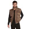 9 Crowns Men's Fishing Hunting Tactical Vest Essentials-Camel-Large
