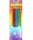Party Time Sparkling Thin Novelty Birthday Candles, Pack of 18, Multi , 7