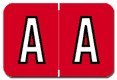Barkley/SYCOM "ABKM" Color Code Refill Labels (RED-A)