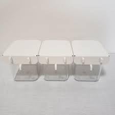 IKEA Skadis Container with Lid White / 3 Pack 803.359.09