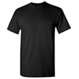 Gildan Black Hooded T-Shirt: Short Sleeve, Regular Fit Cotton Blend for Adults (800)
