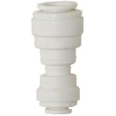 John Guest Reducing Union Connector 3/8" Tube OD x 1/4" Tube OD Polypropylene White (PP201208W)
