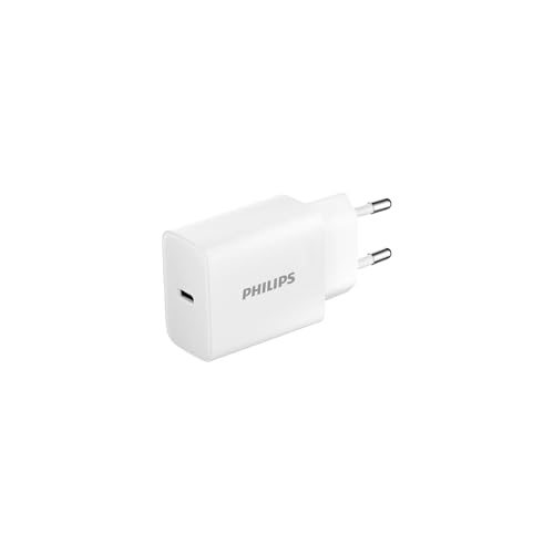 Philips DLP5312CW GaN PD30W - Caricatore USB C, spina europea, ricarica ad alta velocità, 30 W, tecnologia GaN avanzata, protezione di ricarica sicura, colore: Bianco