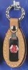 Emerg Alert Medical Alert Emergency ID Leather Tab Keychain - Heart Patient by Emerg Alert