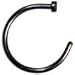 Body Candy Titanium Anodized Stainless Steel Black Nose Stud Hoop 18 Gauge 3/8