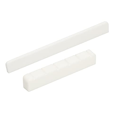 Miwayer 6 String Classical Guitar Bone Bridge Saddle and Nut Made of