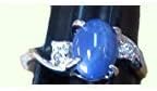 R. S. Covenant 4175 Women's SS Star Sapphire Ring Sz 7