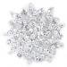 ReNext Rhinestone Flower Bridal Wedding Bouquet Brooch Pin Silver