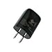 HTC Travel Adapter with Micro USB Data Cable for Smartphones - Non-Retail Packaging - Black