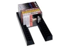 HANDYCT Multimedia Storage and OrganizersDVD Rails,Can hold up to 18 DVDs. Black finish