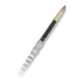 Royal Soft Grip Long Handle White Brist Round Brush - Artist Paint Brush - Sg400R-12 - Single
