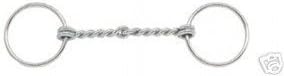 Twisted Wire Snaffle Bit Stainless Draft Horse Tack 6 Inch
