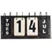 Grasslands Road Verdant Calendar Decor Vintage Perpetual Desk Calendar Metal Reproduction 10-3/4-in