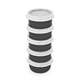 Tupperware Black Smidget Set of 5 with clear seals