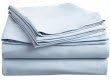 Maine Made CinchFit EXTRA WIDE SPLIT KING Adjustable Bed Sheet Set 300TC 5PC 100% Cotton (Light Blue)