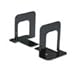 Economy Bookends, Standard, 4 3/4 x 5 1/4 x 5, Heavy Gauge Steel, Black - Sold as 2 Packs of - 2 - / - Total of 4 Each will be received