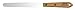 Albion Engineering Company 258-5TPS Classic Tapered Spatula, Stainless Steel, Hardwood Handle, 1/2