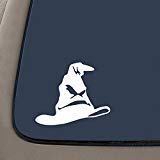 NI185 Sorting Hat HP WHITE Vinyl Car/Laptop/Window/Wall Decal 5.5
